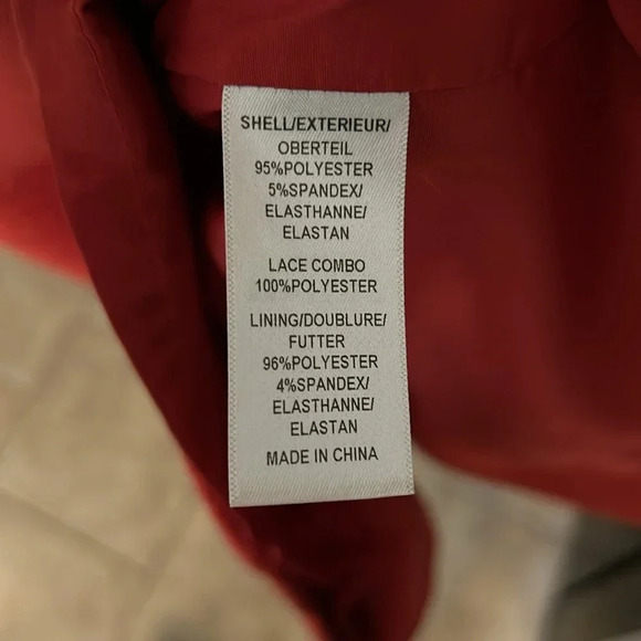 Adrianna Papell Red Lace Midi Dress - Picture 6 of 6